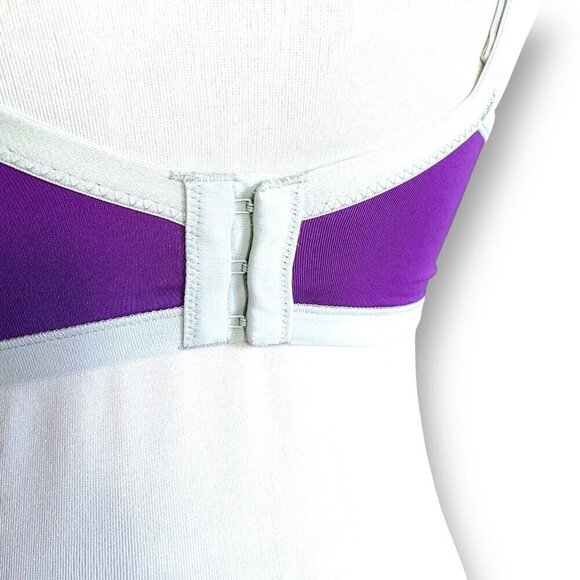 Natori 32C Yogi Underwire Sports Bra Purple 731050 Moisture Wicking High Impact - Picture 7 of 8